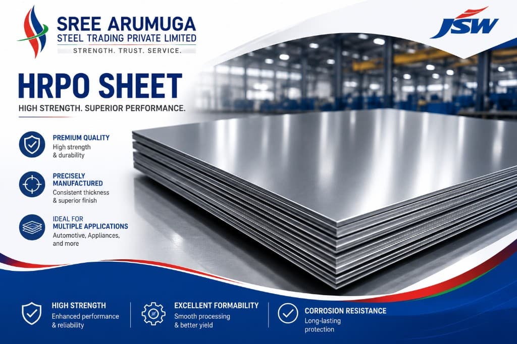 HRPO Sheets & Coils (Hot Rolled Pickled & Oiled) โ sheet infographic
