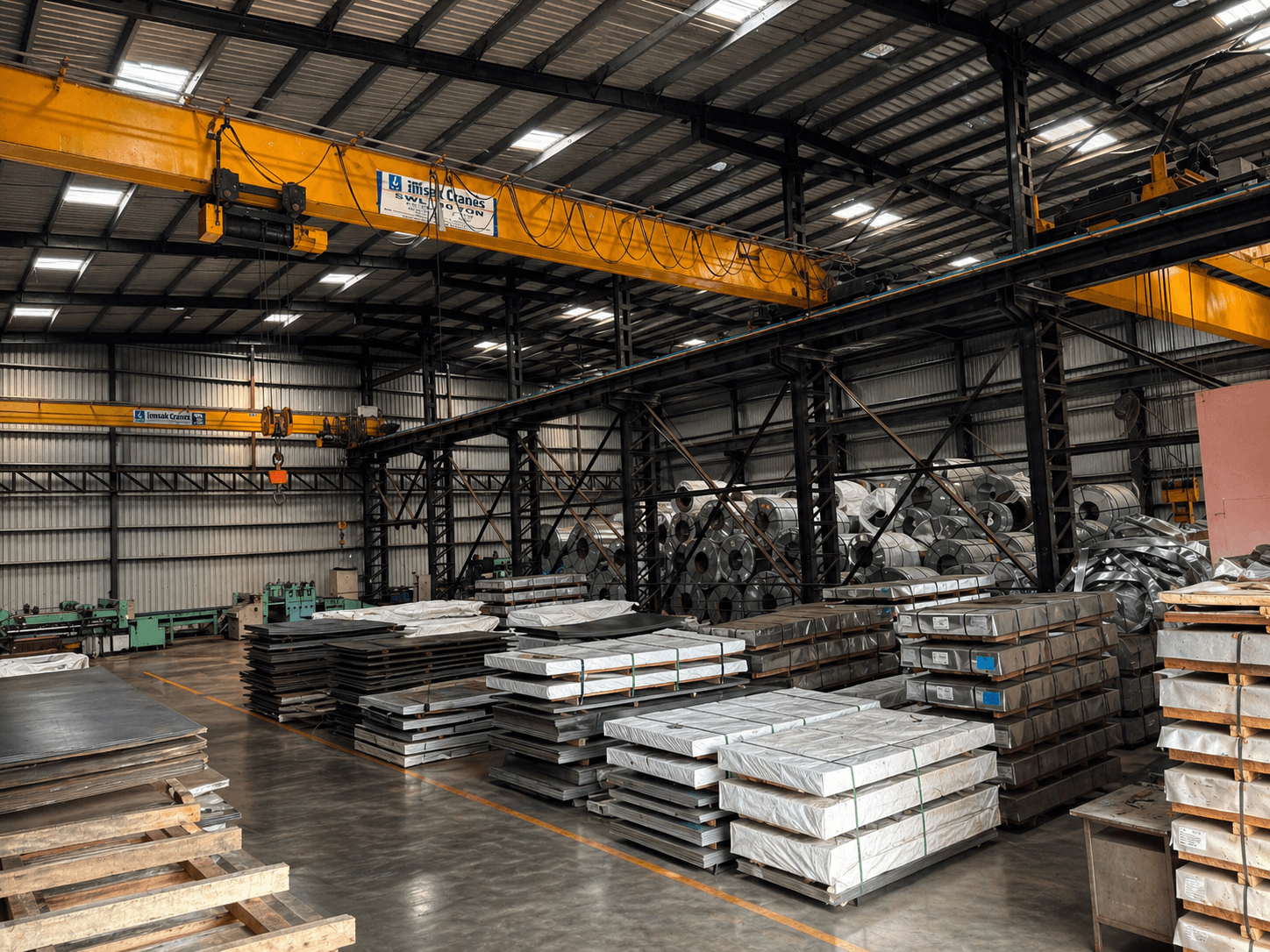 Steel warehouse Chennai — HR CR GP coil sheets
